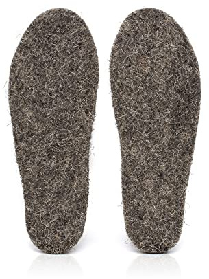Chimney Sheep Women's Snug feet 100% Herdwick Felt Boot Insole | Herdwick Wool Felt Boot Insoles, Keep Insulating When Damp, Wick Sweat Away, Trim to Fit, 10mm Thick, One Pair