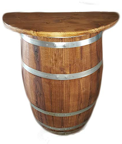 Elimostore Medio barril madera 83 cm con estante 60 cm