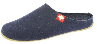 Living Kitzbühel - Filz - Schweizer Kreuz - Pantoffeln (42 EU Midnight navy)