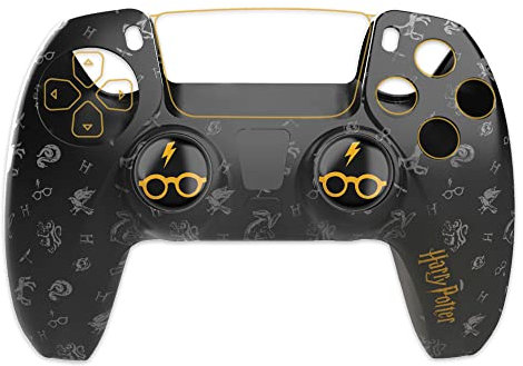 Freaks and Geeks Harry Potter-Coque Silicone + grips pour Manette PS5 - Noir