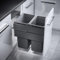 Hailo Abfallsammler 3619 | 2fach Euro-Cargo 76 Liter | Einbau Mülltrennsystem | für vorhandenen 50cm Schrank (dunkelgrau)