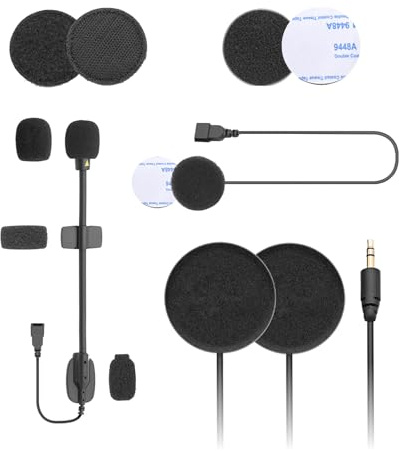 ASMAX Accessori Cuffie Bluetooth Microfono per cuffie per F1/F1S/Z1 Interfono, Microfono e Altoparlante