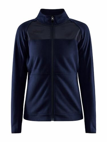 Craft ADV Explore Midlayer | Outdoor Fleecejacke Damen aus Gebürstetem Fleece | Daumenloch & Reißverschlusstaschen Capa Intermedia de Forro Polar, Fuego, Large Mujeres