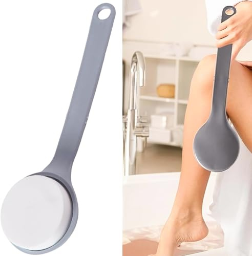 Body Scrubber, Lotion Applicator for Back, 11.6 Long Back Moisturiser Applicator, Back Cream Applicator Long Handle, Back Scrubber, Back Lotion Applicator with Handle for Men Women