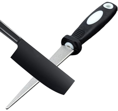 Sharpening Stone - Double-Sided Machete Sharpener - Polishing Wheel Ergonomic Sharpening Grinding Wheel Use Dry and Wet Scissors Outdoor Kitchen Fishing Gardening