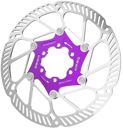 Cykelbromsskiva, lätt, flytande, värmeavledning, hög bromsprestanda, skivor 140/160/180 mm (180 mm-purple-1 st)