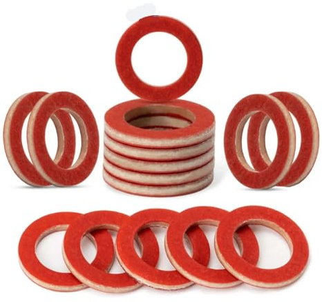 90430-08020-00 20st röd nedre enhet oljeavtappningsskruv packning Passar för Ymh 90430-08020-0 90430-08003 Tillbehör 90430-08020