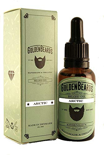 Bio Bartöl - ARCTIC - 30ml * Goldene Bärte * 100% | Jojoba & Arganöl Pfefferminze, orange, Teebaum Natürlich Golden Beards
