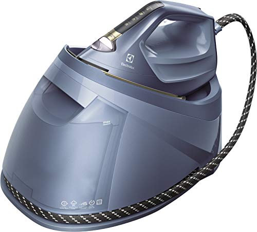 Electrolux E8ST1-6DBM Renew 800 Ferro da Stiro con Caldaia, 2400 W, 1.2 Litri, Acciaio, Blu Metallico
