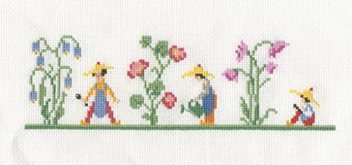 DMC - Punto de libro jardín de jacintos