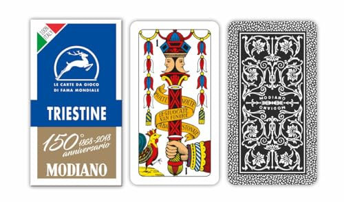 Modiano Blaue Triestine Spielkarten zum 150. Jahrestag