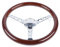 15 Zoll 380 MM Universal Holzlenkrad Tuning-Zubehör 6-Loch Mahagoni-Lenkrad Mahagoni Vintage-Lenkrad