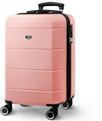 LUGG 20 Inch Jetset Lightweight Travel Cabin Bag Carry On Approved Suitcase ABS Shell Protection Water Resistant & Safe Locking System Easyjet overheadLuggage 55x35x23cm