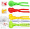 4 Stück Schneeballzange, Schneeball Maker Clips, Schneeball Former Set, Winter Schneeball Form Spielzeug,Schneeball Werkzeug Clip, , Winter Outdoor Schneekampf Spiele, Strandspiele, zufällige Farben