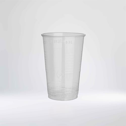 PACKEO 100/200 / 500/1000 Stk. Trinkbecher transparent klar 0,2 l, 200 ml, PP, Ø 70 mm - 0,3 l, 300 ml, PP, Ø 78 mm - 0,4 l, 400 ml, PP, Ø 95 mm (100, 0,3l)