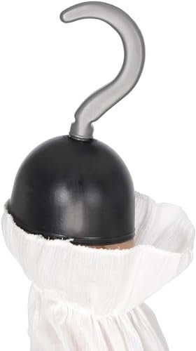 Smiffys Unisex Piraten Haken, One Size, Schwarz und Silber, 511