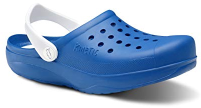 FELIZ CAMINAR - Zueco Sanitario Kinetic Azul Eléctrico/Blanco, 36