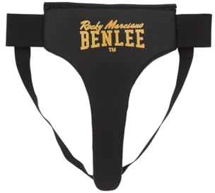 Benlee Rocky Marciano unisex – vuxna EVA Artificial Leather Groin Guard, svart, XL