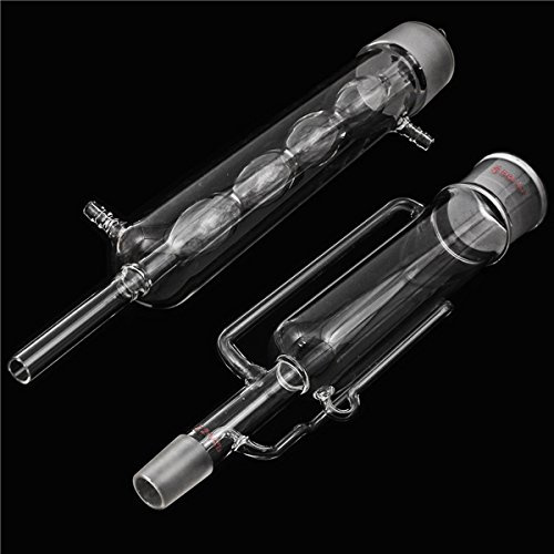 FEVERWORK 2 st 500 ml 24/29 glas soxhlet extraktor kondenseringsrör fraktioneringskolonn