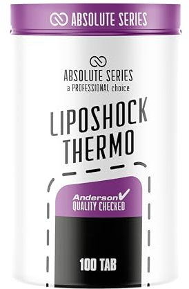 Anderson Professional Sport Supplements Termogenico, Dimagrante e Snellente, Bruciagrassi, LIPOSHOCK Thermo Absolute Series