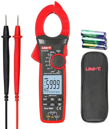 UT207B Digital Clamp Meter 1000A AC DC Current 6000 Count Backlight Flashlight Multimeter Tester