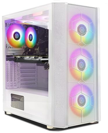 STGsivir ,PC Gaming,Ordenador de sobremesa Core i5,9400F up to 4.1GHz,Radeon RX 5500 XT 8GB,16GB RAM,512GB SSD,WiFi,BT 5.0,6 Fans,Windows 11 H64