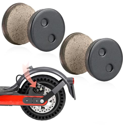 4 Pcs Plaquettes de Frein pour Trottinette électrique, Plaquette de Frein Semi-métal - Pièces de Rechange de Frein à Disque en Métal et Résine Semi-Métallique
