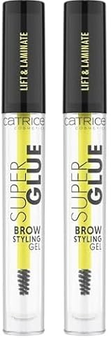 Catrice Super Glue Brow Styling Gel para cejas, n.º 010 Ultra Hold, transparente, define, secado rápido, fijador, resultado inmediato, natural, vegano, sin nanopartículas (4 ml) (Paquete de 2)