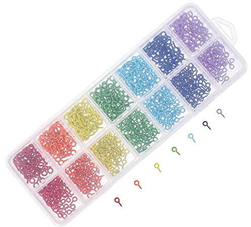 MUSISALY Caja De Tornillos y Clavos De Garra Mini Pasador De Ojo De Tornillo Ganchos De Ojo Coloridos Para Manualidades De Bricolaje Accesorios Para Hacer Joyas