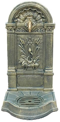 WXXZCE Columna de Agua de Jardín Fuente Exterior Patio Terraza, Estación Dispensadora de Agua para Jardín, Columna de Agua para Jardín con Grifo