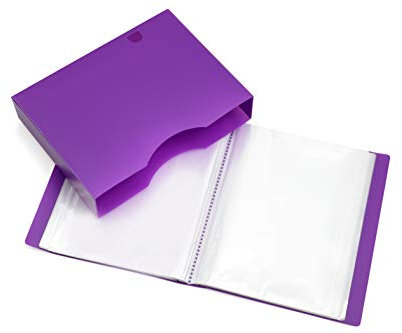 Arpan – Porte-documents avec 150 pochettes, 300 pages, violet, format A4