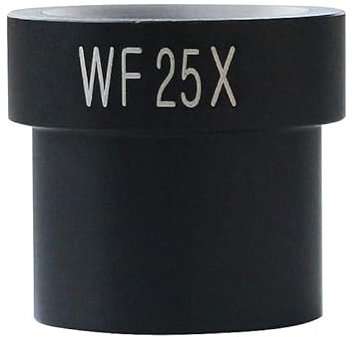 Microscope Eyepiece Accessories 25X All Metal Lens 23.2mm Interface Optical Glass Lens for Biological Microscope
