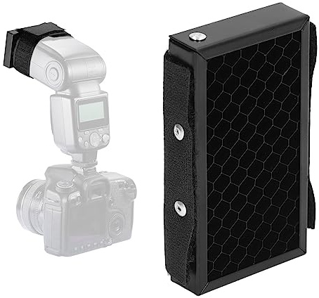 Filtre de Point de Grille en Nid d'abeille Flash, Accessoire de Grille de Flash Rapide Réglable, Grille en Nid d'abeille pour Les Flashs D'appareil Photo
