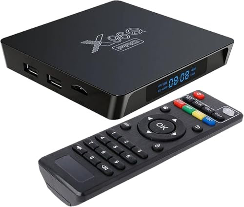 X96Q PRO boitier IPTV (Nouvelle génération) Multimédia de Diffusion en continu 2Go/16Go Lecteur x96mini Smart TV Box WiFi, avec Allwinner H313, TV Box Android 10.0 Prend en Charge 4K HD, H256