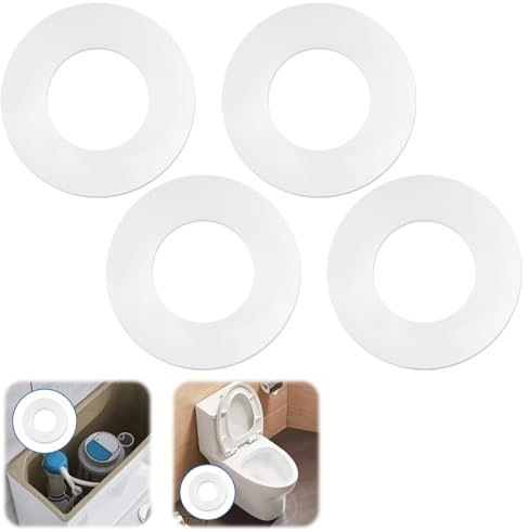 4 Pièces Joint Chasse D'eau, Joints de Réservoir de Chasse pour Geberit, Rondelle de Soupape de Chasse, Transparent Oint de Réservoir de Toilette en Silicone, Soupape D'eau de Réservoir de Toilettes