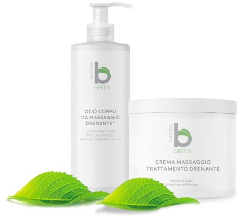 B GREEN Kit Crema e Olio da Massaggio Professionali