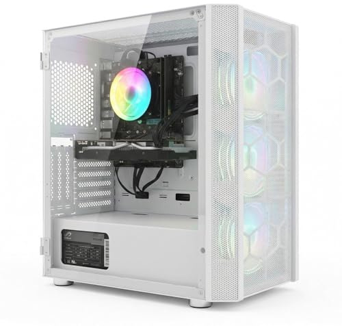 STGsivir Gaming PC, Gaming Computer Desktop Tower, Intel Core i7 8th up to 4.1GHz, Nvidia GeForce RTX 3060 12GB GDDR6, 32GB DDR4 RAM, 1TB SSD, WIFI 6, BT 5.0, RGB Fan x3, Windows11 Pro
