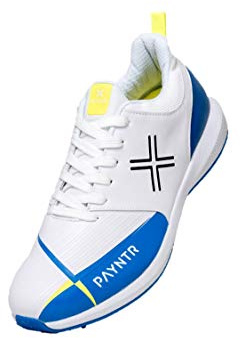 Payntr V Pimple - White & Blue Cricket Shoes - US8/UK7