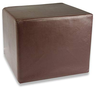 Fränkische Schlafmanufaktur Stufenlagerungswürfel, Bandscheibenwürfel, Lagerungswürfel, mit Soft-Kunstlederbezug, ca. 45x40x35 Farbe Dunkelbraun