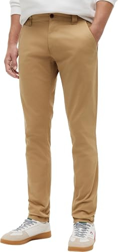 Tommy jeans herr TJM Scanton Chino byxa chinos smal passform, Klassisk kaki, 28W / 32L