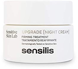 Sensilis - Upgrade Nachtcreme, Straffende Nachtcreme, Für trockene Haut, Feuchtigkeitsspendender, Reduziert Falten, Hautfestigkeit, Bakuchiol, Hafer-Polysaccharide, Roter Reis, Ocean Respect - 50 ml