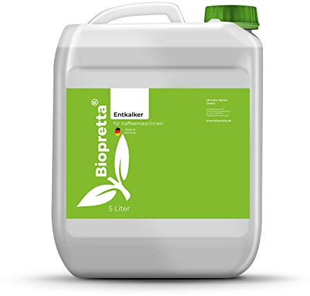 biopretta Entkalker Konzentrat für Kaffeemaschine kompatibel mit Allen Herstellern Kalklöser Kalk-Reiniger 5000ml