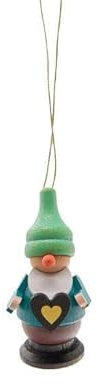 Rudolphs Schatzkiste Baumbehang Zwerg mit Herz BxHxT 3x6x3cm NEU Christbaum Christbaumschmuck Weihnachten Baumschmuck Holzschmuck Holz Seiffen Erzgebirge Strauchbehang Dekoration