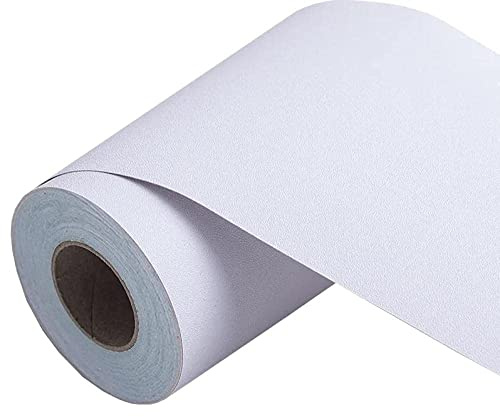 VisitRyl Tapet kant skala av och klistra fast väggkant klistermärke hem tak dekor kantremsa kant för badrum vardagsrum kök luminiscens vit 12 cm x 500 cm