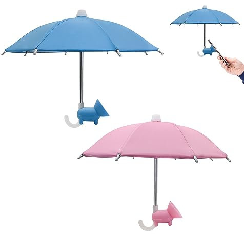 MultiValue Cute Phone Umbrella Sun Hood, 1 Pc Phone Umbrella Sun Shade with Suction Cup