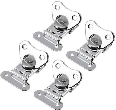 sourcing karta fjäril vridlås 4 st 4 x 4 cm järn fjäderbelastad vred klämma för väsklåda lådlås silver