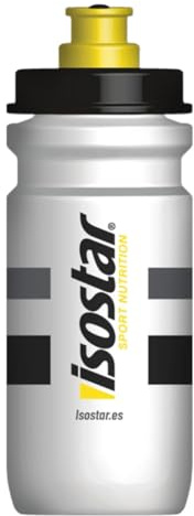 Isostar Bidón Blanco, Tapón Hermético, Versatilidad Deportiva - 600 ml
