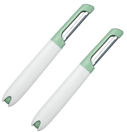 2 Sbucciatore,Pelapatate Sbucciatore,Multifunziones Bucciatrice, Adatto per Campeggi in Famiglia, Picnic e Viaggi