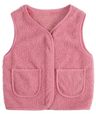 Kinder Ärmellose Warmen Fleeceweste Warme Und Winter Winter Fleece Weste Winterjacke Jungen Leichtsteppjacke Plüsch Weste Damen Teddy Fleecejacke Kinder