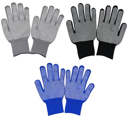 XIWJLWO 3 Paires de Gants Anti-Coupure Protection Haute Performance, Protection pour Cuisine et Bricolage, Gants de Travail Sécurisés pour Adultes, Idéaux pour Jardinage et Transport